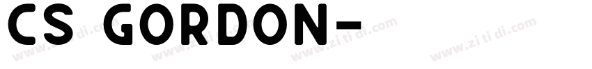 CS GORDON字体转换